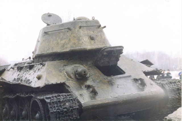 Раскопки танка Т-34